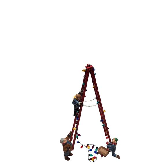 Department 56 Heritage Village Collection Town Tree Trimmers 5566-2 With Box - Picture 1 of 8